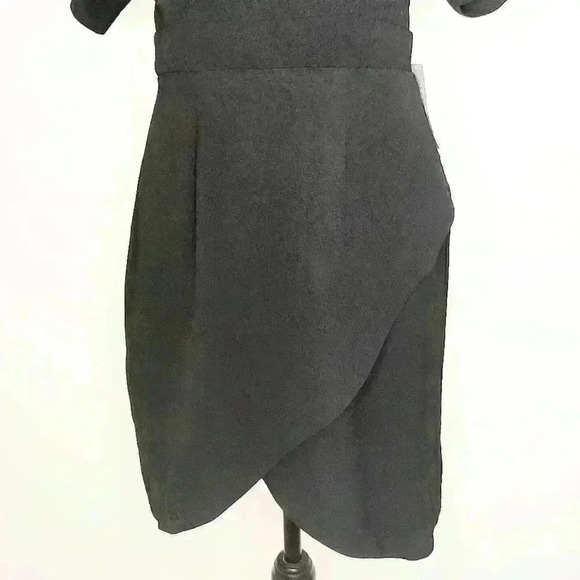 BOBEAU Solid Dolman Sleeve Faux Wrap Dress Size MP - Picture 6 of 15